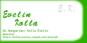 evelin kolla business card